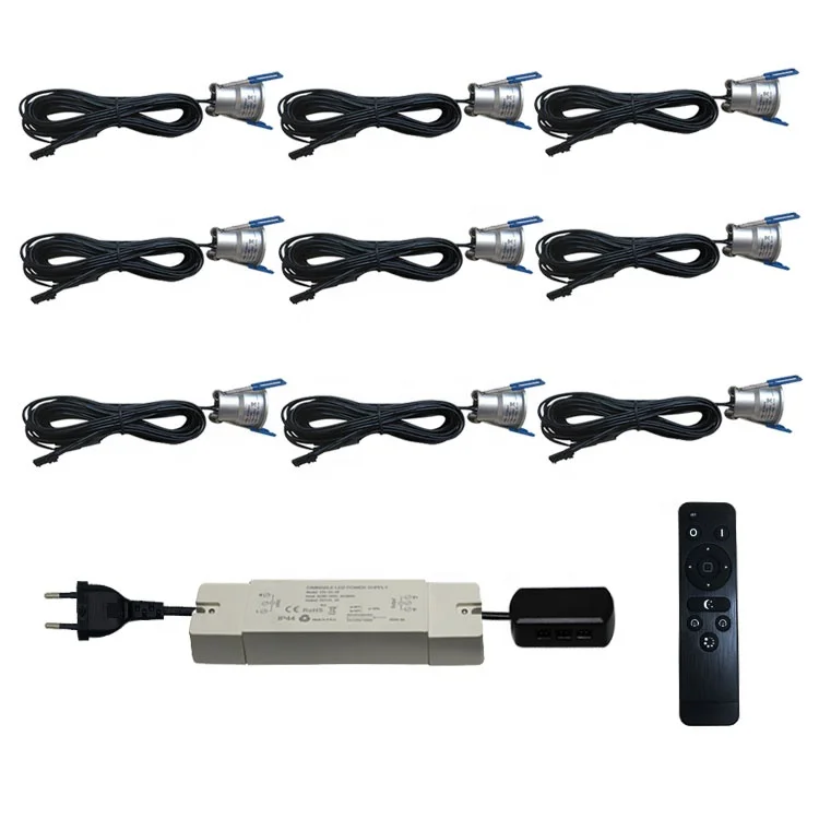 Светодиодный утопленный точечный набор с регулируемой яркостью, 28 мм, IP65, 3 Вт