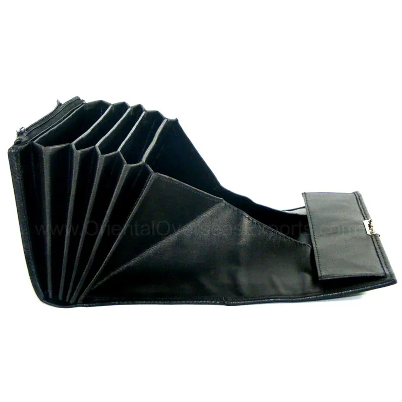 wallets for waiters leather waist wallets coin pocket restaurant bar attendant wallet belt loop custom emboss Metal Lock closure