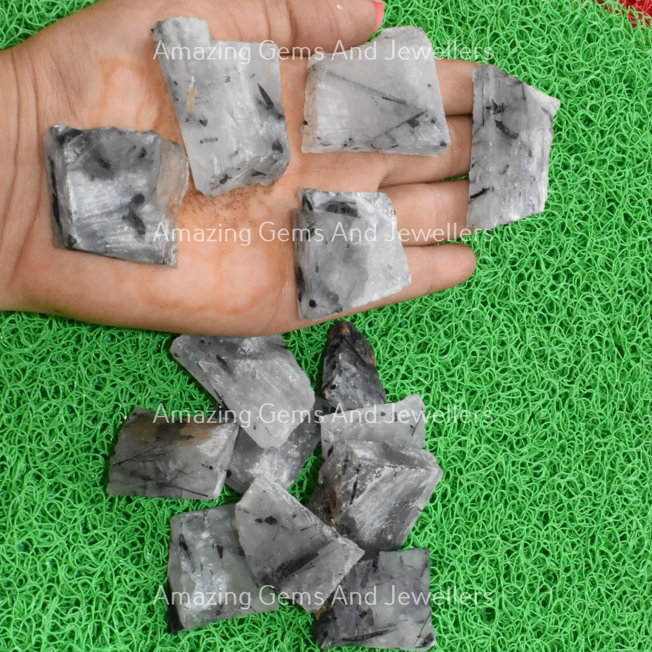 Черный Рутиловый натуральный грубый драгоценный камень черные драгоценные камни необработанный