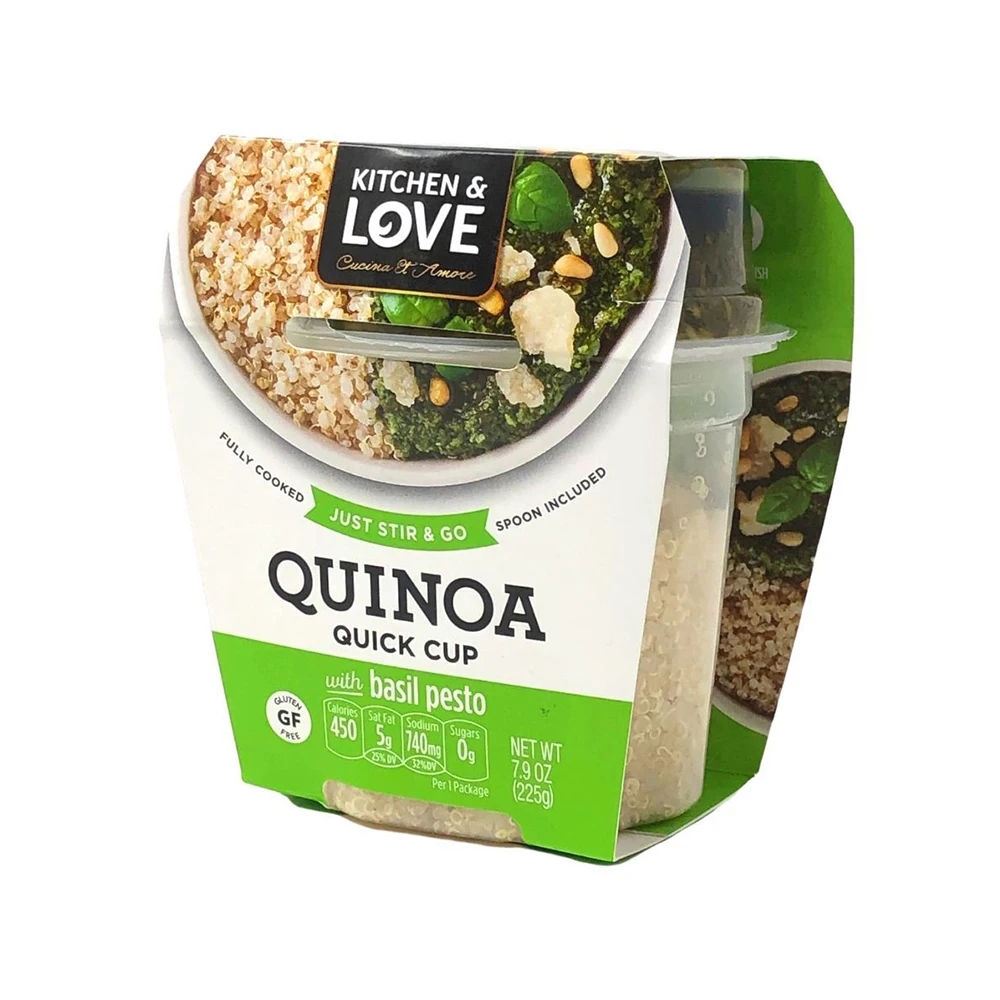 
RTE Quinoa Meal - Basil Pesto Food Ready To Eat Vegan Fiber & Protein 