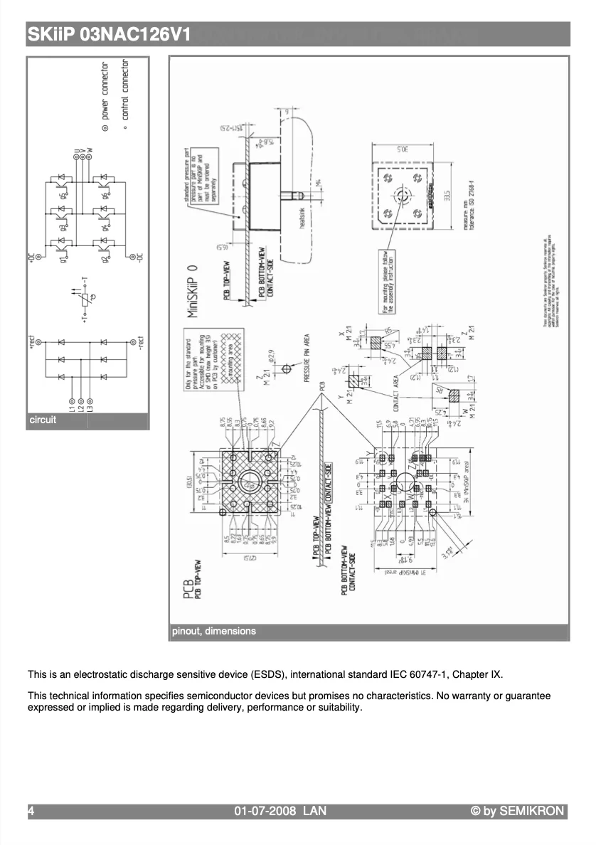 Good Quality Original And Certified SKiiP 03NAC126V1 From Germany Other Sensors Motion Sensors