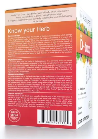 Avalife Liv D-ТОКС пищевая добавка 60 капсул с 30-ти дневной поставить самые продаваемые товары для здоровья оптом