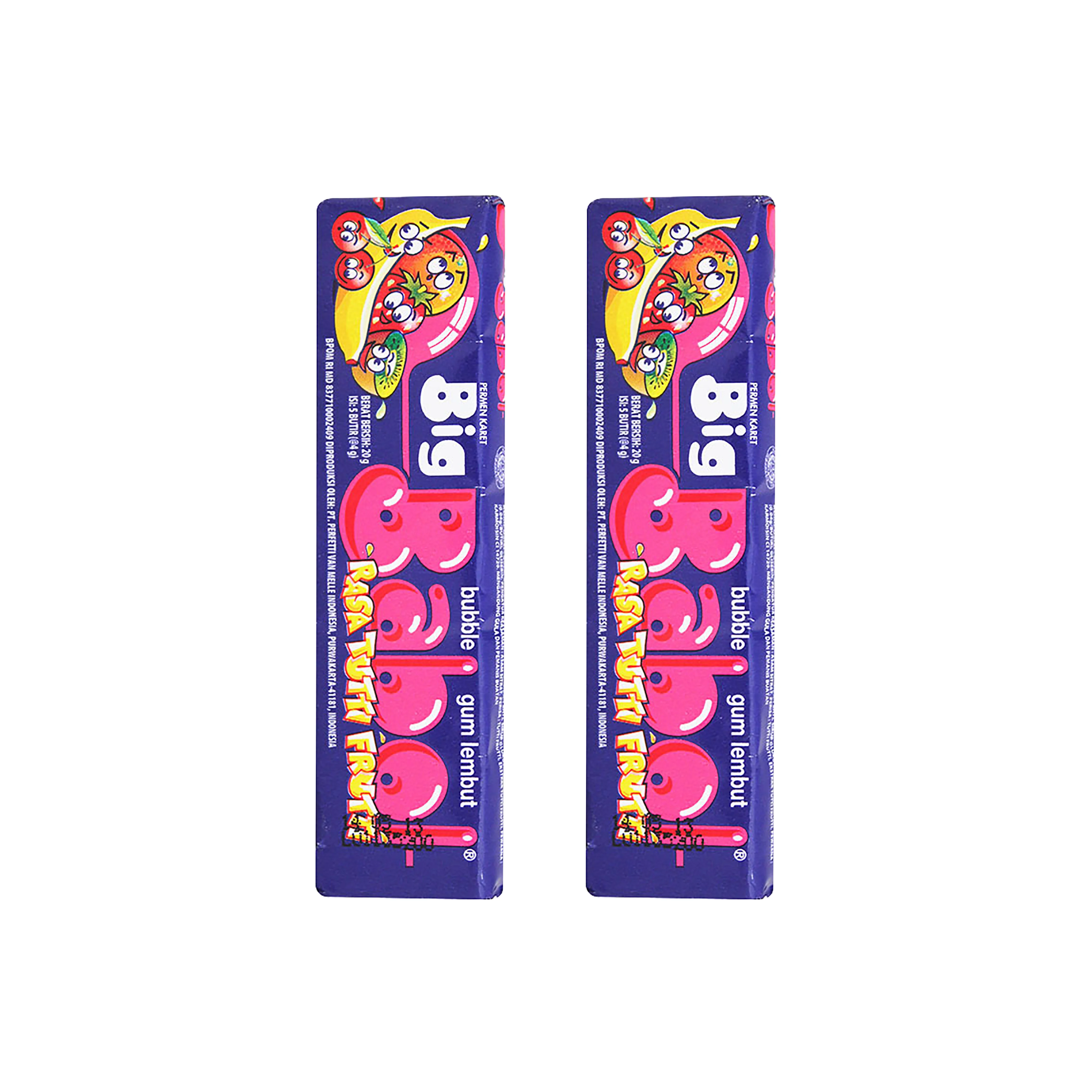 Высококачественная жевательная резинка Big Babol Stick 22,5 г со всеми Fruti, популярная жевательная резинка из Индонезии