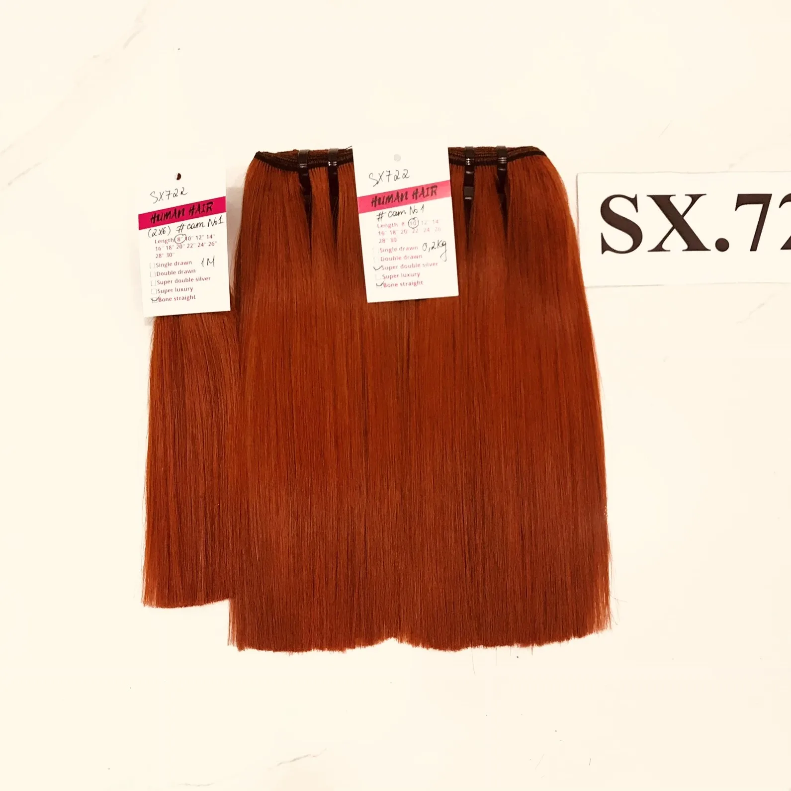 Подарки Unihair! Волосы оранжевого цвета с прямой текстурой 100% натуральные человеческие волосы вьетнамский поставщик лучшее качество