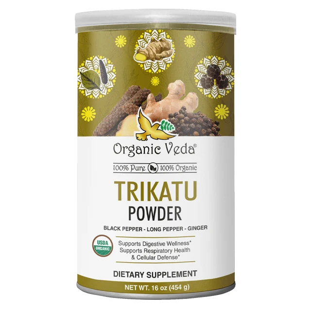Best quality pure organic trikatu powder made with black pepper powder long pepper and ginger powder