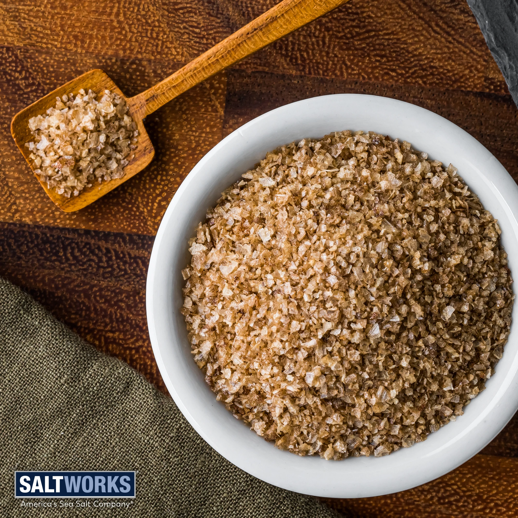 SaltWorks Yakima Applewood Smoked Sea Salt, Bulk Smoked Sea Salt