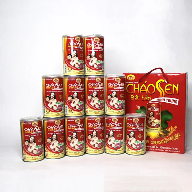 Instant canned food lotus eight treasure  porridge Minh Trung Vietnam