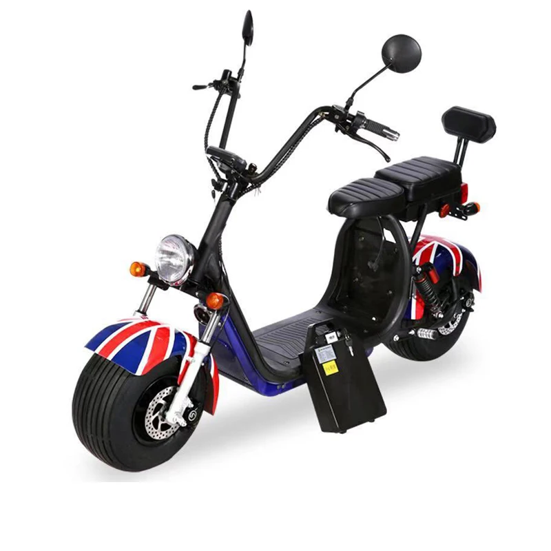 EEC/COC Citycoco 3000W Homologation Electric Scooter with Removable Lithium Battery