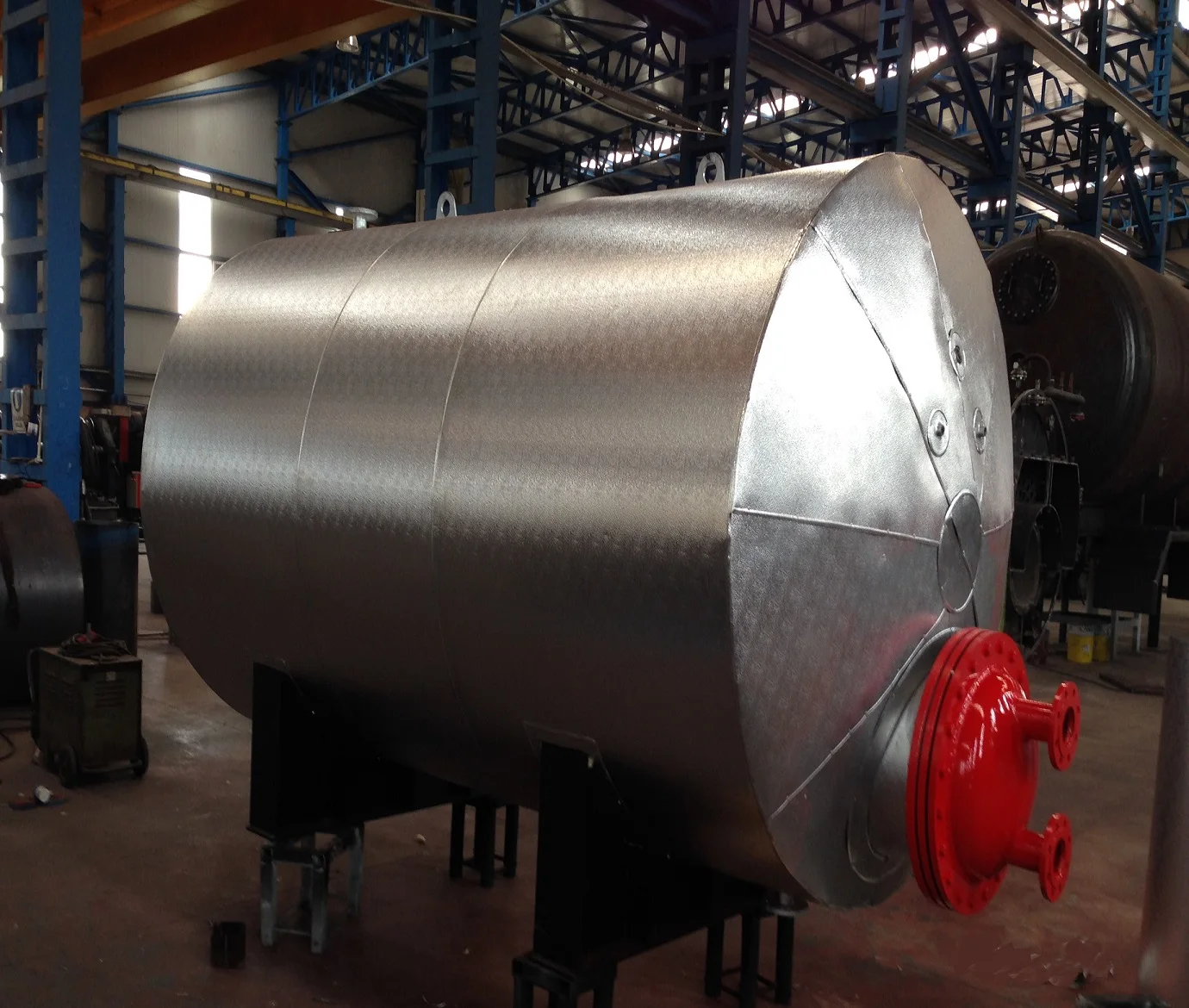 STAINLESS STEEL Boiler with Heat Exchanger 8T Tank CE CERTIFICATION burner gas Automatic System Induction Heating