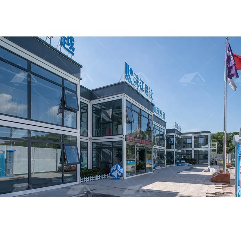 Chinese Supplier Fast Build Mobile Prefabricated 20Ft Flat Pack Container House For Site Office Room Building