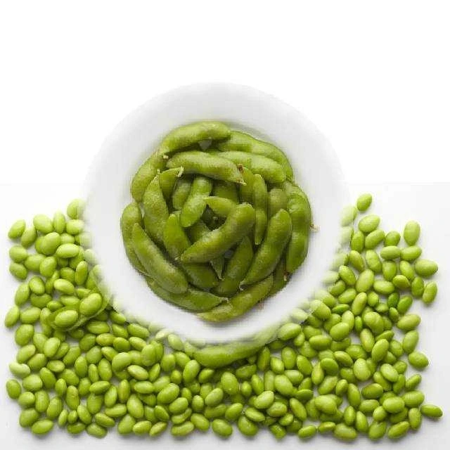 Hot sale high quality IQF green soybean frozen edamame in pod
