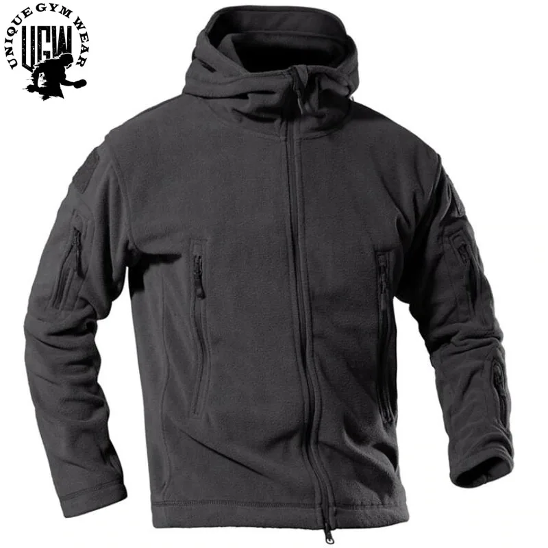 New Outdoor Fleece Jacket Tactical Man Thermal Polar Hooded Outerwear Coat Clothes Jacket