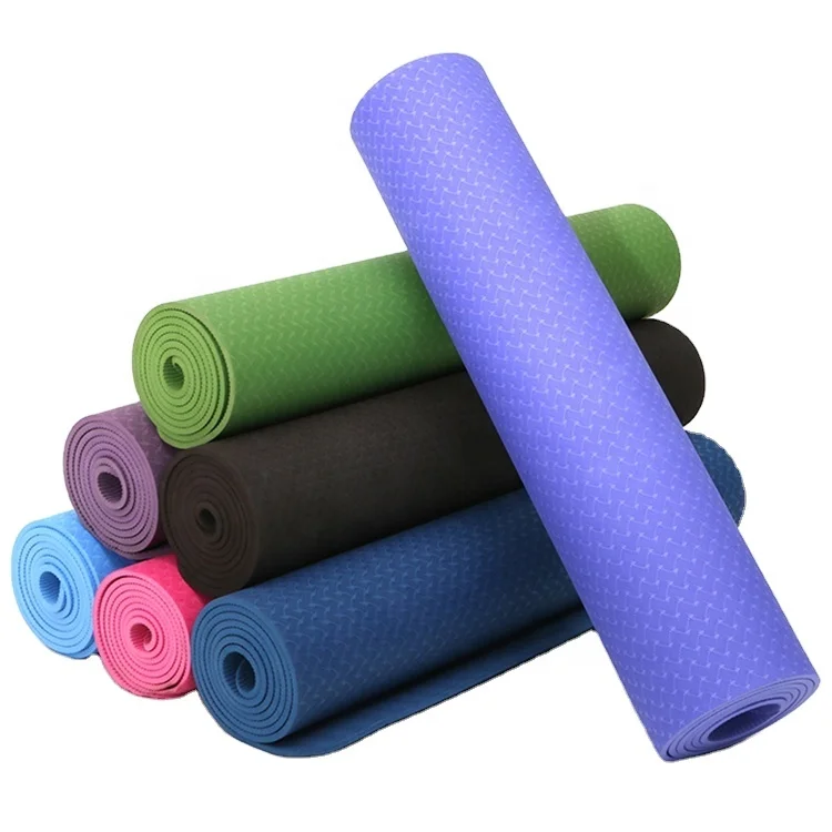 
Wholesale Premium Lightweight Exercise Custom Logo Non Slip Eco Friendly TPE Yoga Mat for Yoga Pilates 