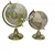 World Map globe  Multi Color Rotated World Globe Set Of 2 Desktop Office Table Decor With Base Display Goods Globe