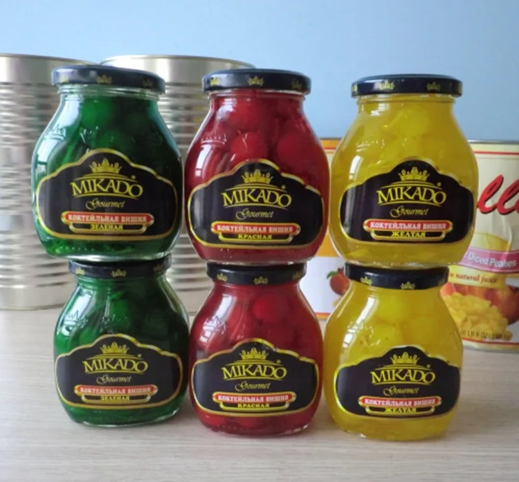 Консервированный красный мараскино без семян вишни 280 г для выпечки