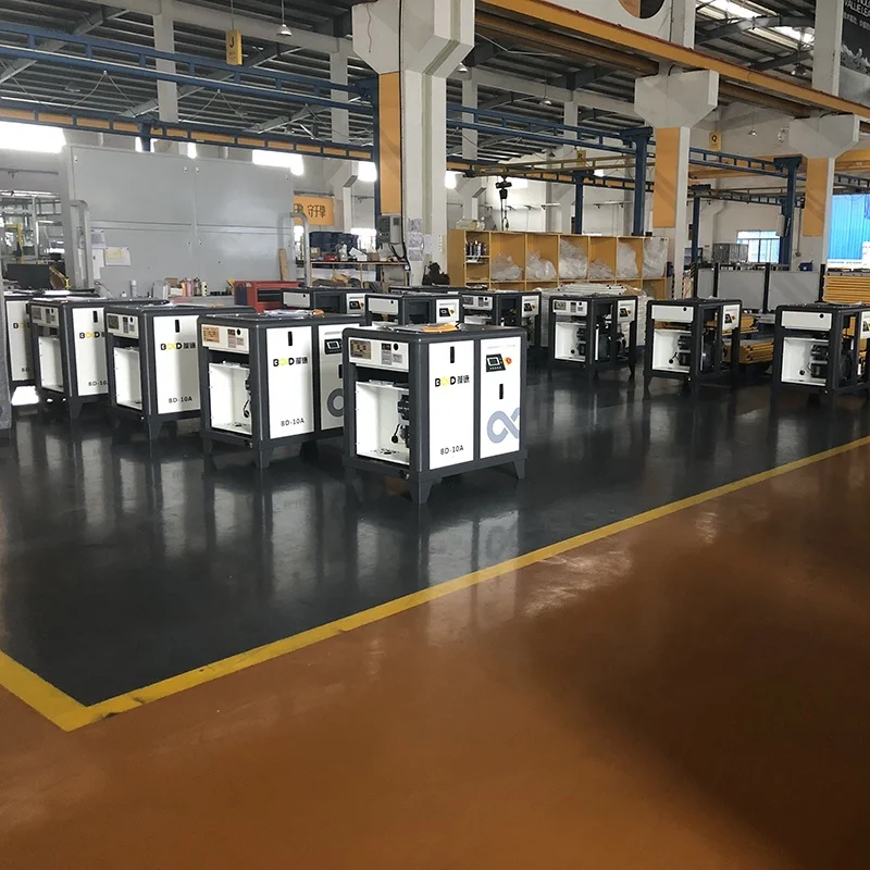 star-delta starting  type motor screw air compressor from chinese B&D technology factory