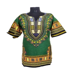 Factory Manufacture African Traditional Clothing Dashiki Shirt Dress Blouse for Women Short Sleeves African Women Clothes