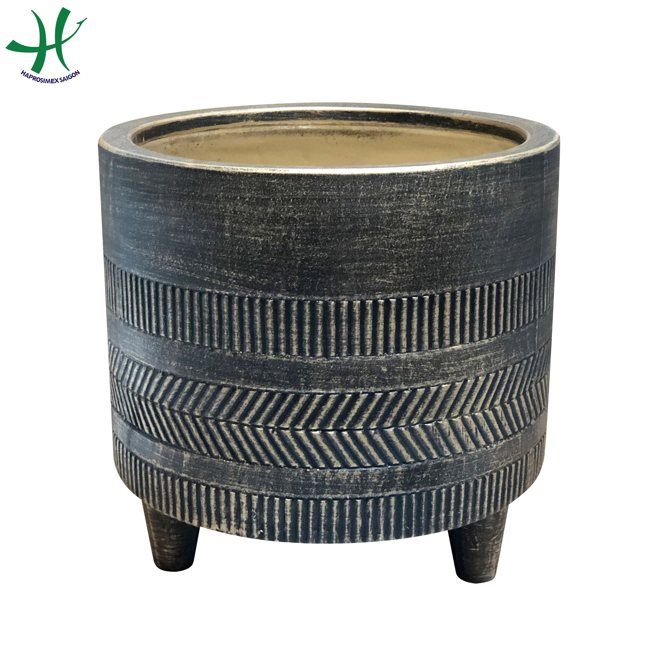 Ceramic Planter Pots with the Stand Decoration Indoor and Outdoor for Home Garden Supplies