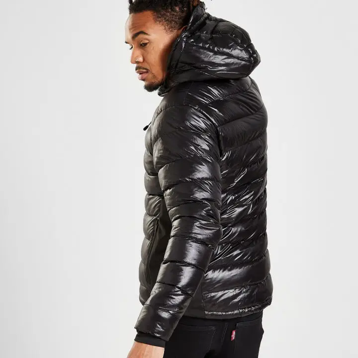 Puffer Jacket for Men Heavy Weight Black Puffer Jacket with custom Logo at wholesale price Puffer Jacket