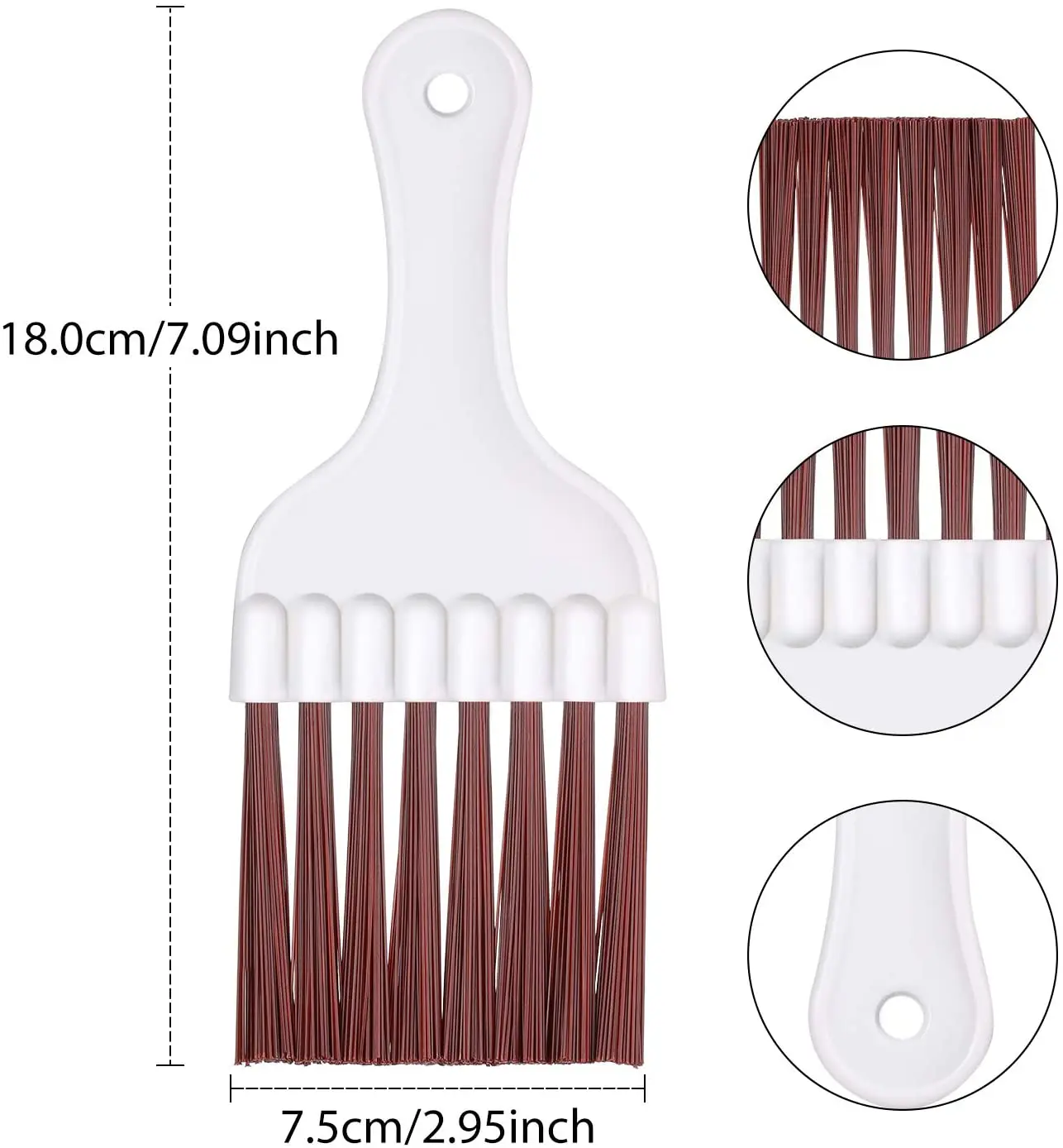 4 Pieces Air Conditioner Condenser Fin Cleaning Brush Coil Condenser Brush AC Fin Comb Stainless Steel