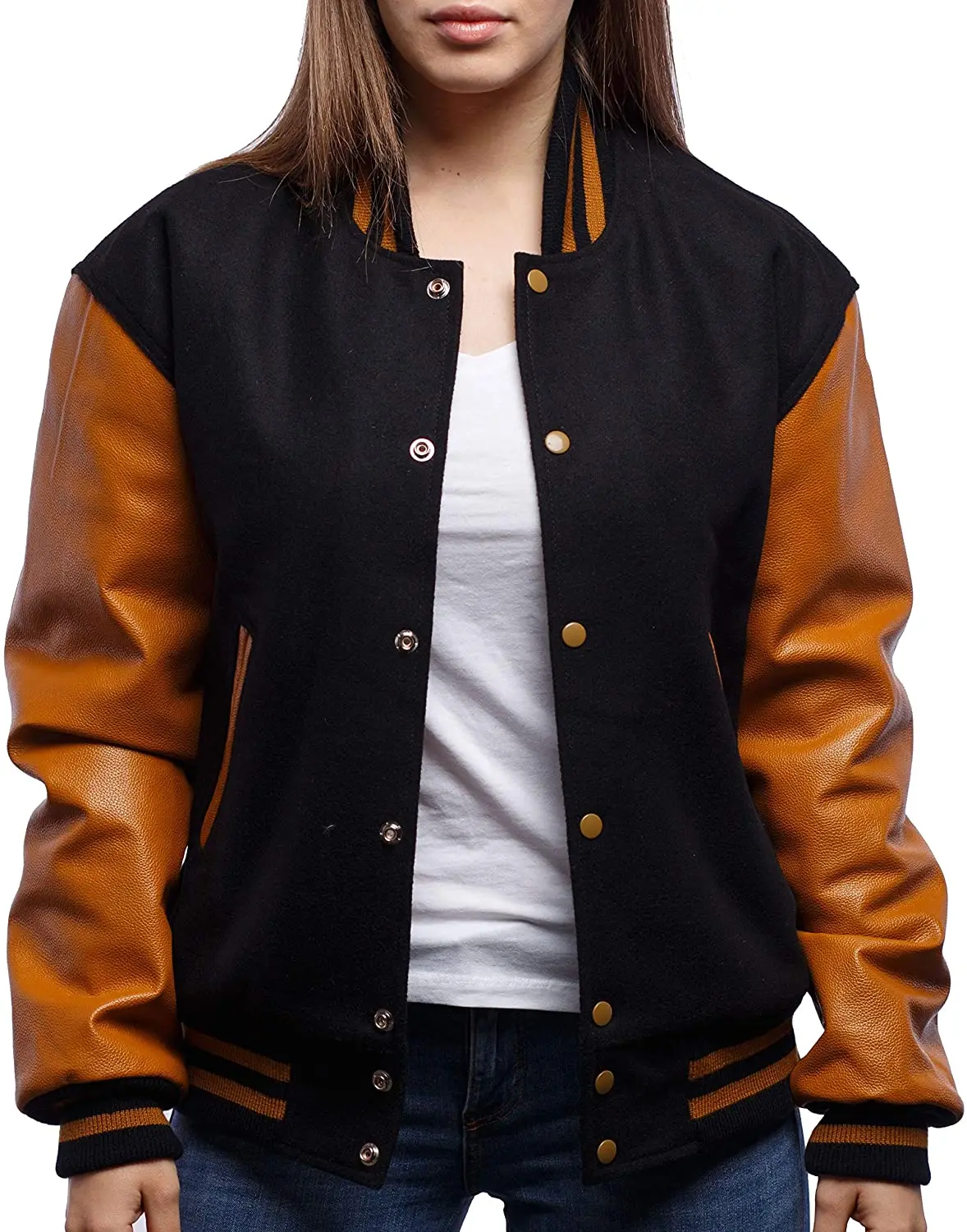 Оригинальный оригинальный мужской классический винтажный Бейсбол Letterman из натуральной кожи с кнопками премиум-класса