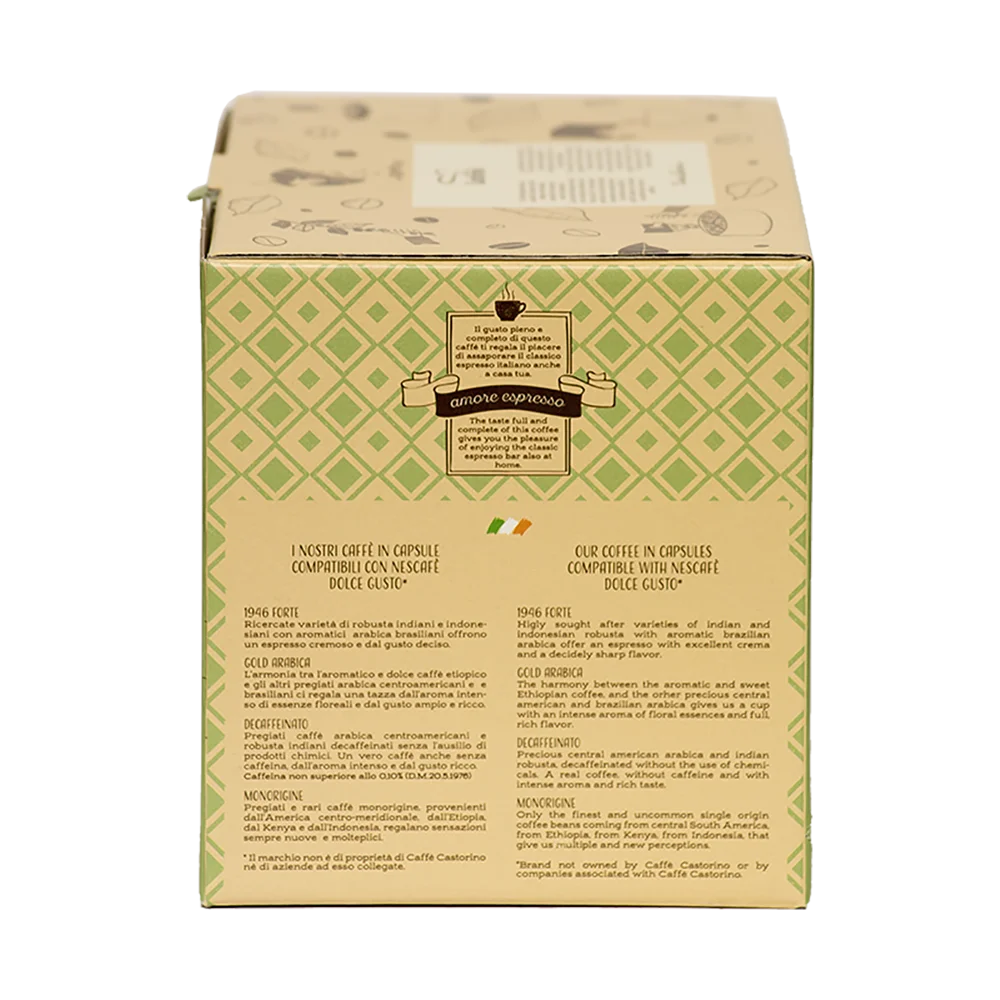 Высококачественные итальянские кофейные капсулы для кофейника касторно Nescafe Dolce Gusto 10 шт.