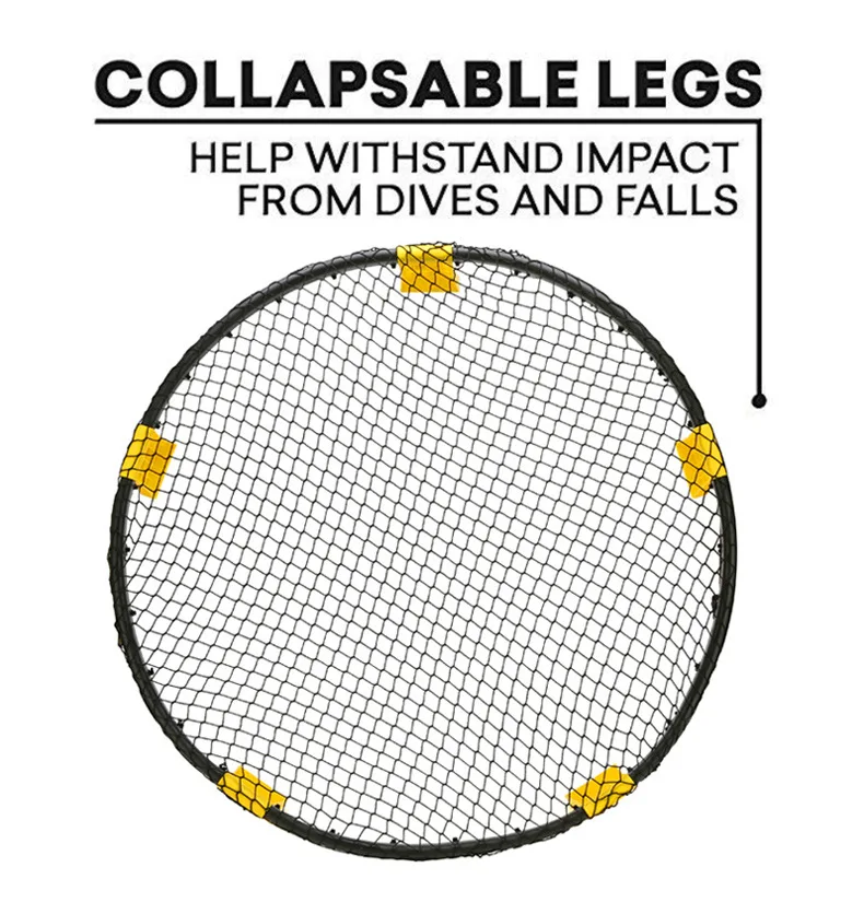 Горячая продажа стальной трубки складной пляж пикник трава Спайк игровой мяч отскок прыгать Спайк Игровой набор для пляжного волейбола, игровой набор