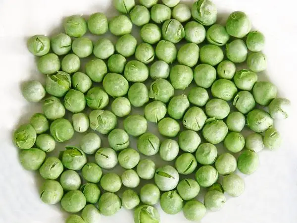 
freeze dried green peas 