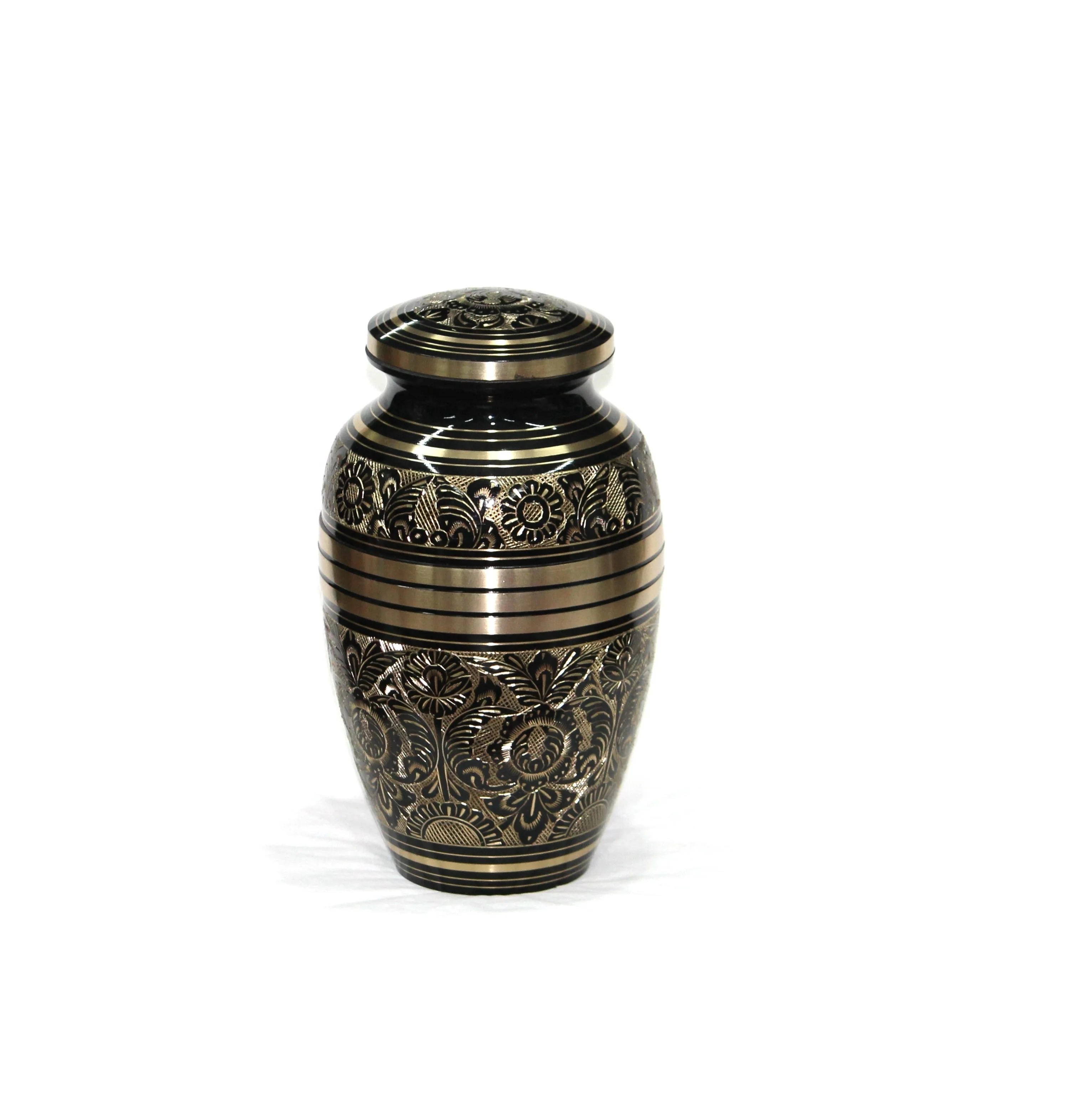 Best Quality Black Engraved Adult Cremation Urn for human Ashes Direct from Manufacture in good Price