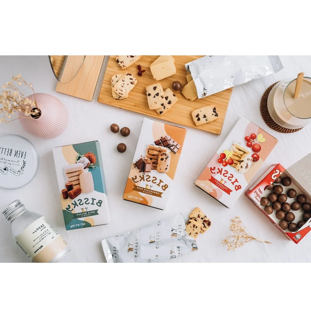 
Cocoa Type Semi Hard Texture Packaged Box HACCP Certificate Bissky Chocolate Chips Cookies 