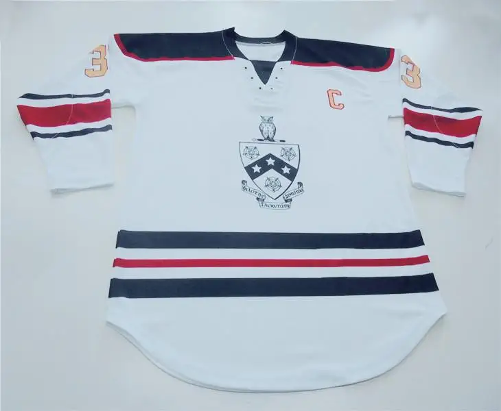 Black Classic Ice hockey jersey Team Clubs League Embroidery Sublimation Stitching Tackle twill Games School