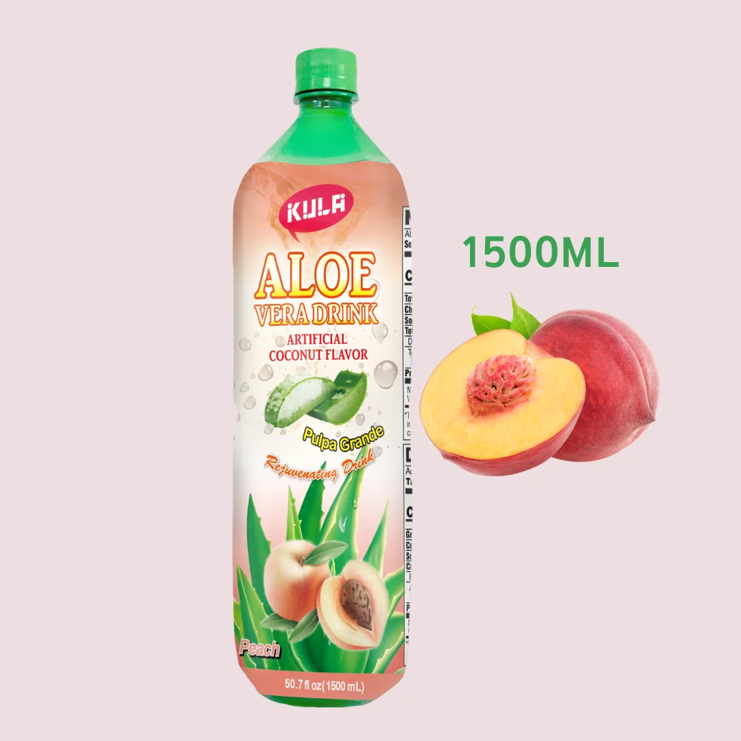 Taiwan Aloe Vera soft Drinks with Fruit Juice and pulp in PET Bottle sugar free passionfruit