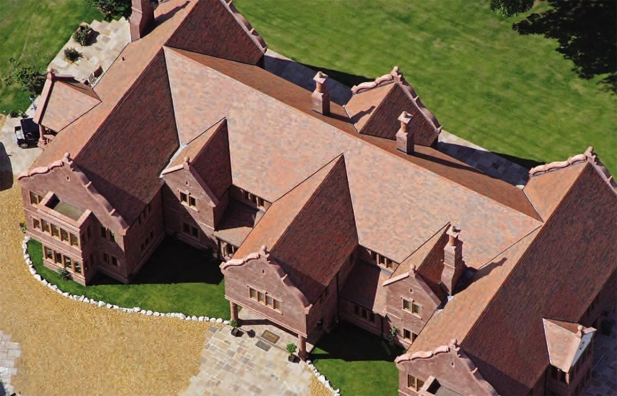 
Single Flat Square Clay Roof Tiles UK Tudor Style Natural Clay Handmade Clay Roof Tiles 