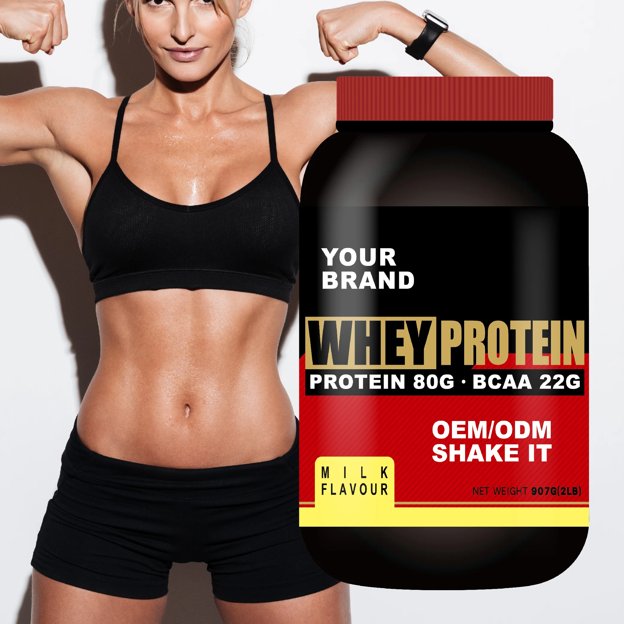 Best Sale american whey protein powder in china Lait Flavour 2lb