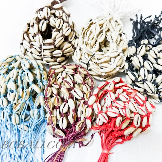 Women Leather Hemp Bracelets with Cowrie ShellsAccessories Handmade 300 Pieces Free Shipping Airfreight