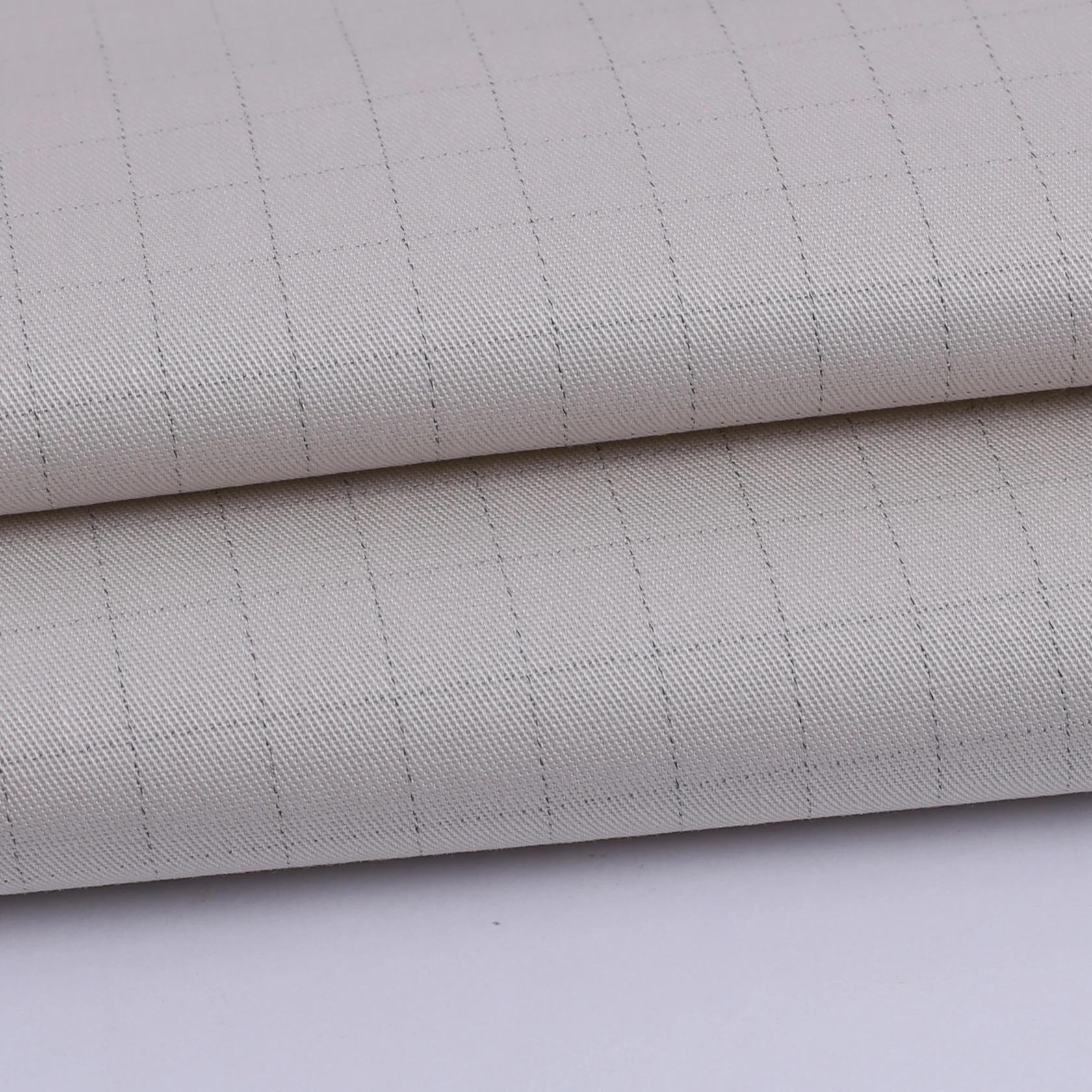 Wholesale twill antistatic cotton fabric antistatic finish cotton fabric 1cm grid