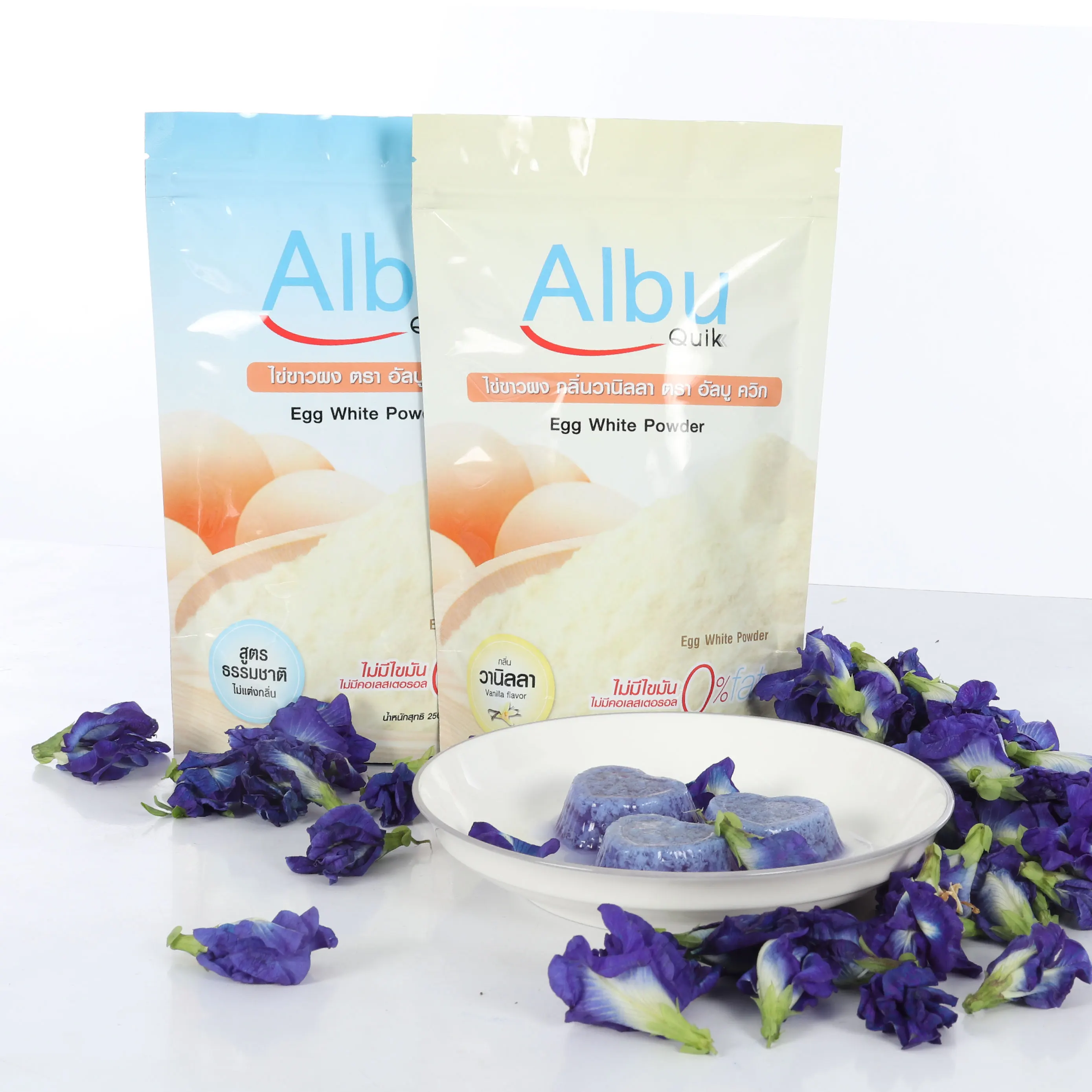 Thailand Supplier 500g Natural Flavor No Fat Chicken Egg White Powder Egg Protein Powder