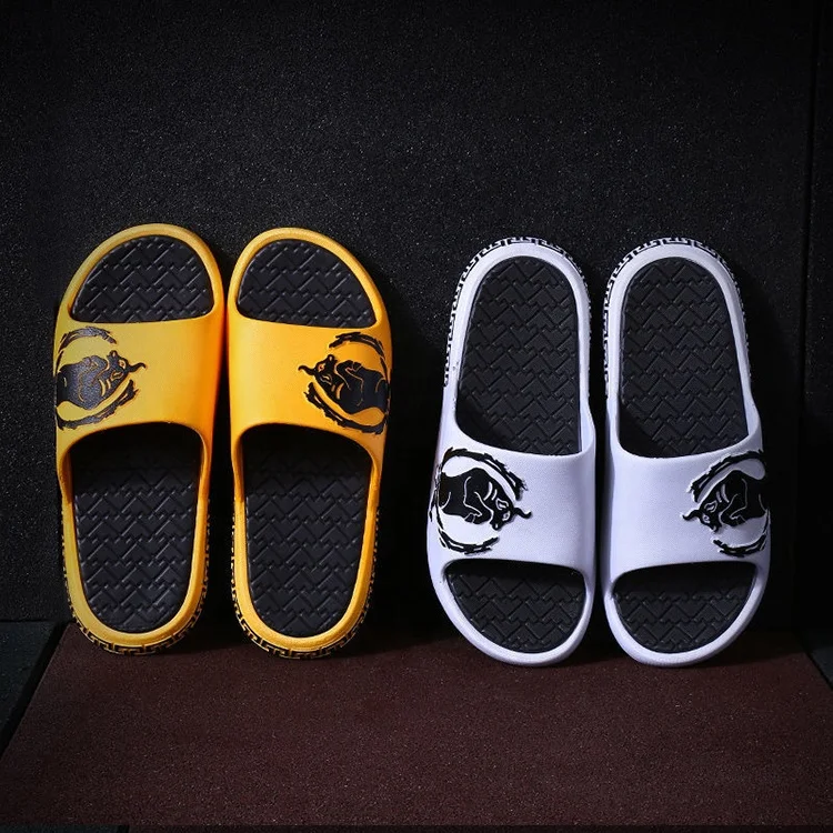 
Indoor Slippers Soft PVC Summer Shoes Woman Men Home Sandals Anti-slip Female Lovers Massage Bathroom Slipper 