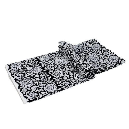 Floral Pattern Hand Block Printed Cotton  Indian Running Indian Handcrafted by the  yard Stori Fabric