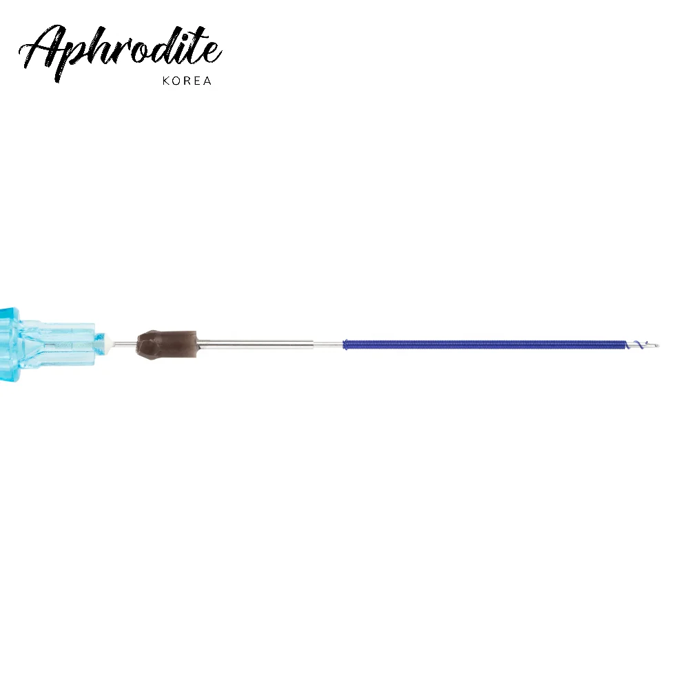APHRODITE KOREA BEST SELLING FOX EYES THREAD : PDO PLACL CAVERN SCREW BROW LIFT /PERFECT WRINKLE FILLING SUTURE 23G 60mm CE ISO