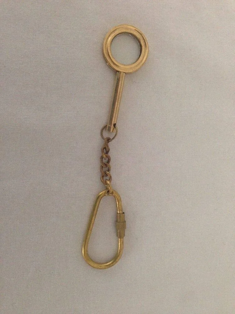 Solid Brass Nautical Keychain Life Ring  Used for Bike/Car Key ring, Home decor. Made from pure Brass. The keychain is perfect