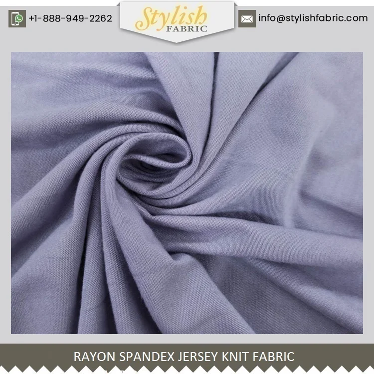 Lavender Heavyweight Rayon Spandex Jersey Knit Fabric Style - 406