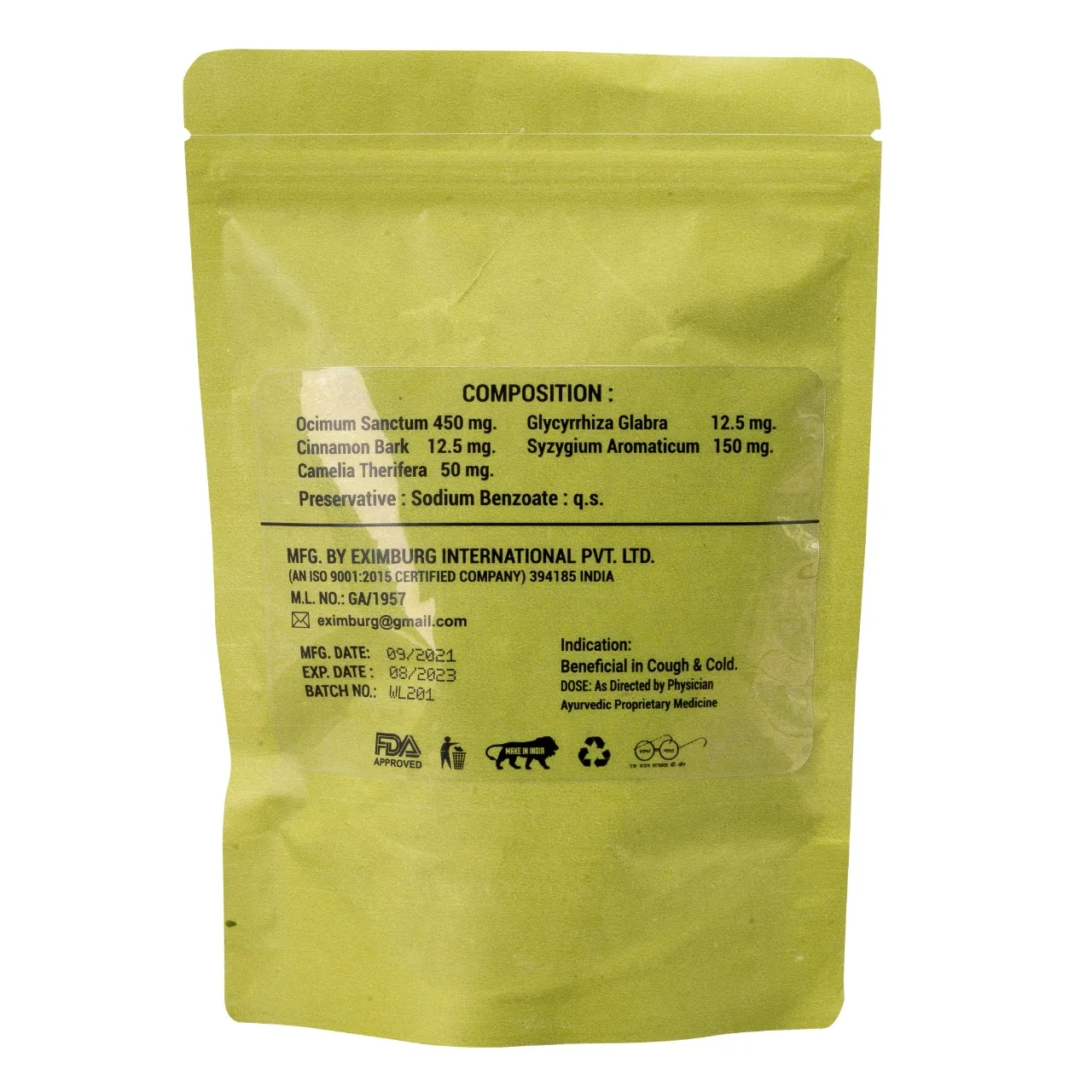 Royal Swag Tobacco & Nicotine Free herbal Smoking Mixture With 100% Natural Herbal Smoking mix Blend 100Gm