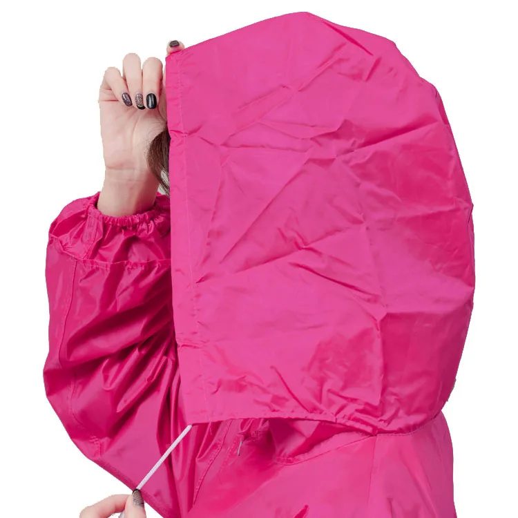 Long fashionable rubber raincoats for women