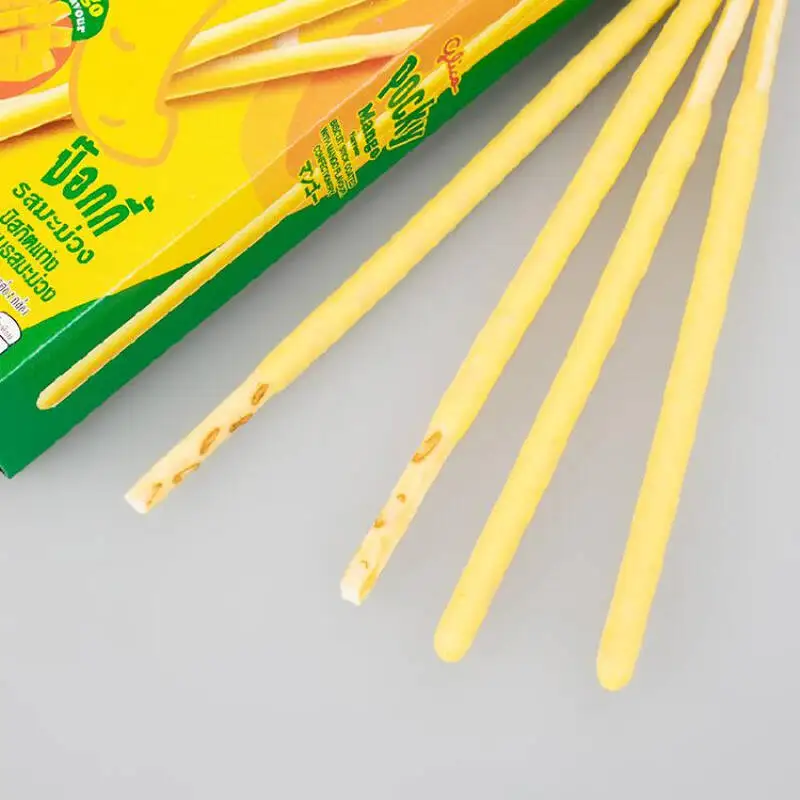 Wholesale Glico Pocky Mango Flavour Biscuit Stick Thai Snack High Quality 25G.