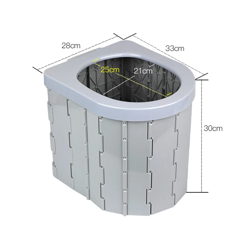 Portable Camping Folding Porta Potty Car Toilet Stool for Travel And Long Trips