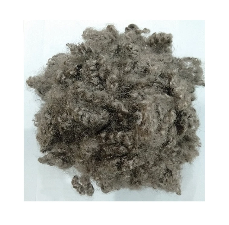 20D HC Brown Polyester Staple Fiber Hollow Conjugated Fiber Vikohasan Manufacturer and GRS standard fiber on sale