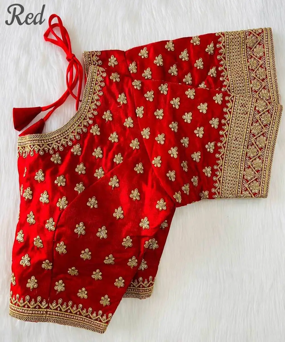 Самый выбранный жоржет мягкая хлопковая внутренняя вышивка готовая к ношению блузка одежда для вечеринки этническая