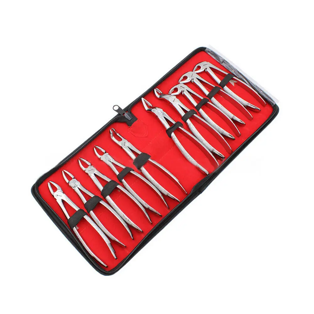 Стоматологические Щипцы Для Удаления зубов для взрослых хирургические инструменты удаления 10 шт. в наборе