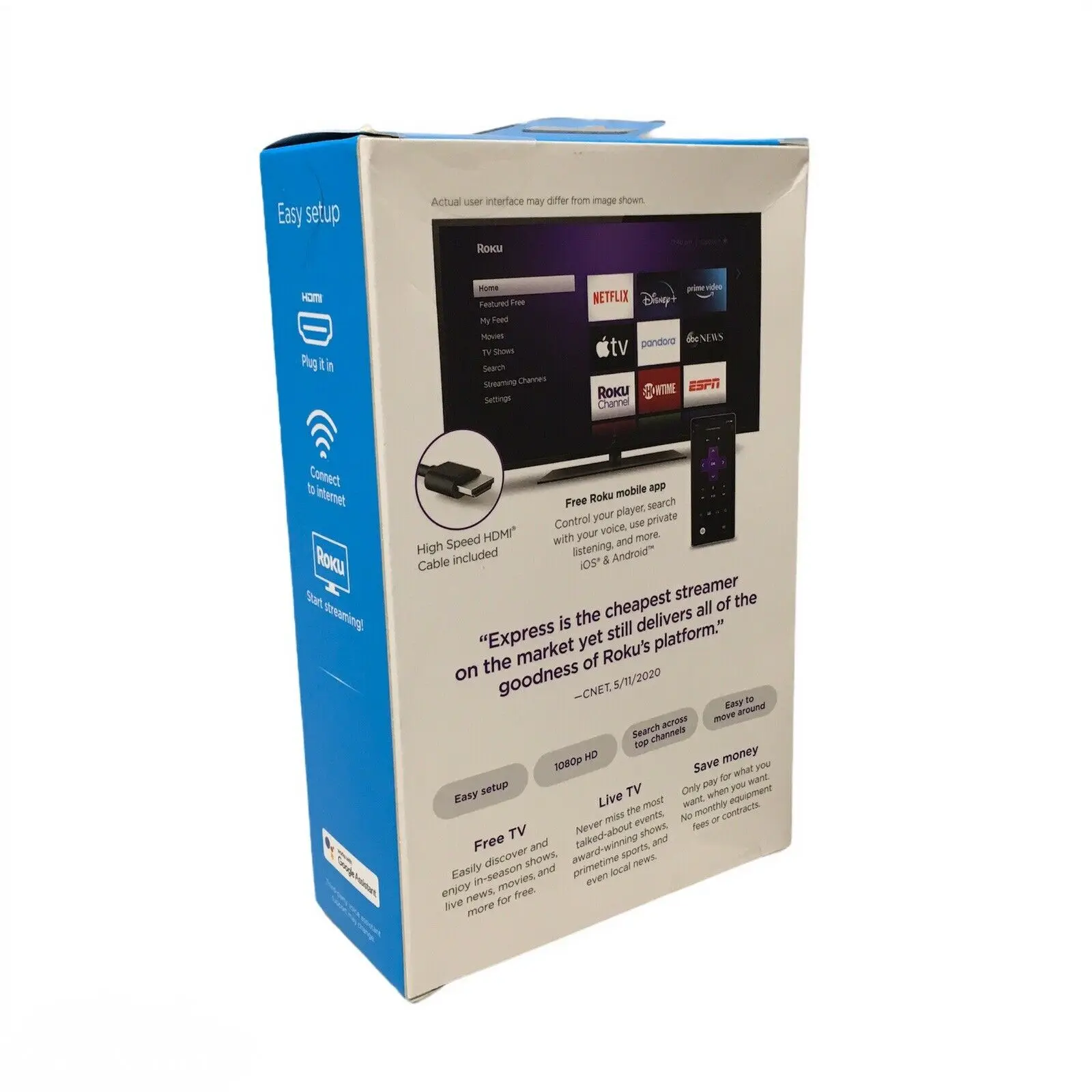 Roku Streaming Stick+ - HD-4K-HDR Streaming Device with Long-range Wireless and Voice Remote with TV Control